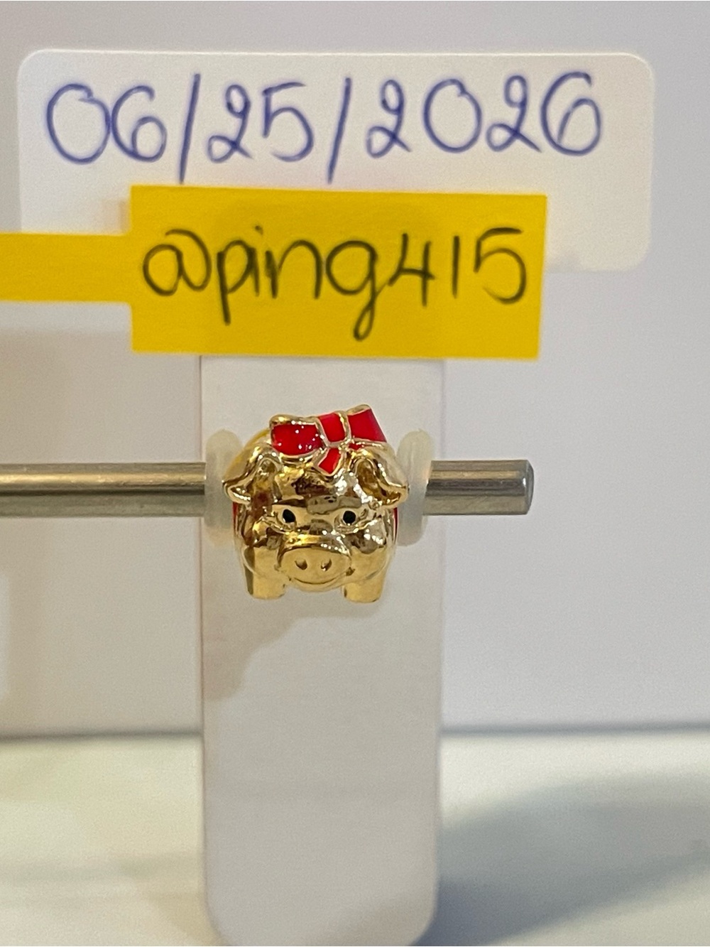 Pandora Shine Piggy Bank charm